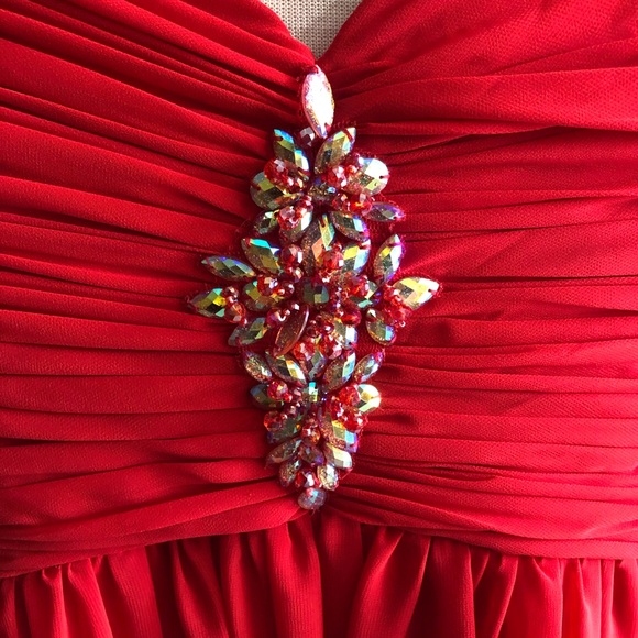 Plus size 18 ruby red homecoming dress - Picture 3 of 10
